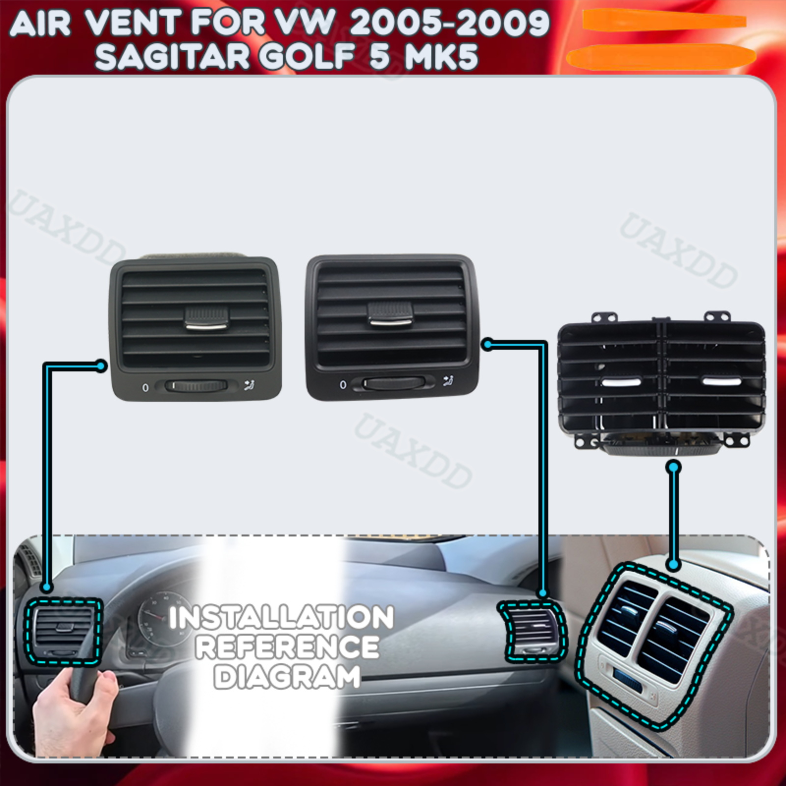 Golf Equipment Outlet - Вентиляционная решетка для автомобиля VW Sagitar