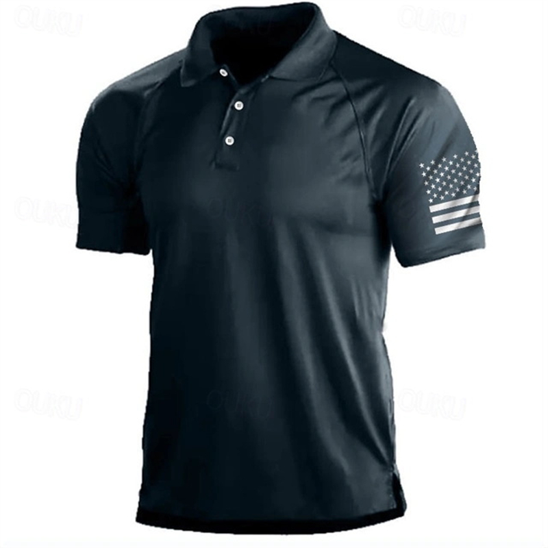 Golf Equipment For Sale - Рубашка-поло с 3D принтом флага США