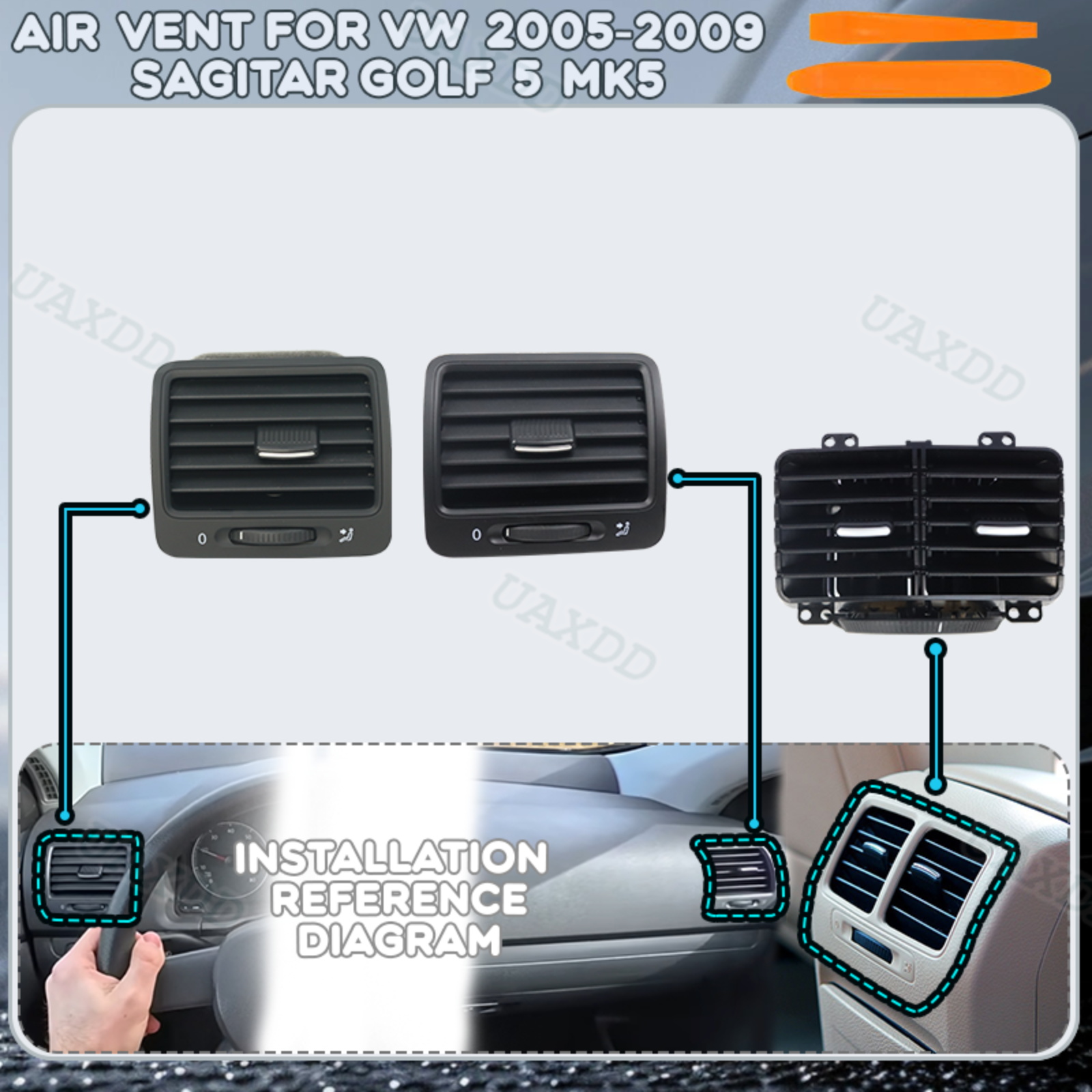 Golf Equipment Outlet - Вентиляционная решетка кондиционера для VW Sagitar